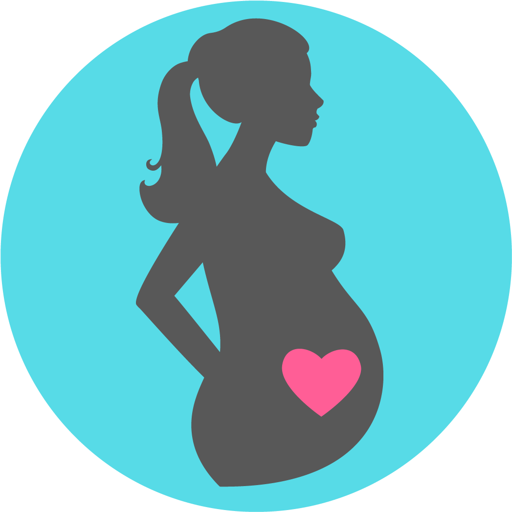 Pregnant Silhouette Love Womb PNG