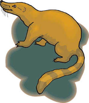 Prehistoric Mammal Illustration PNG