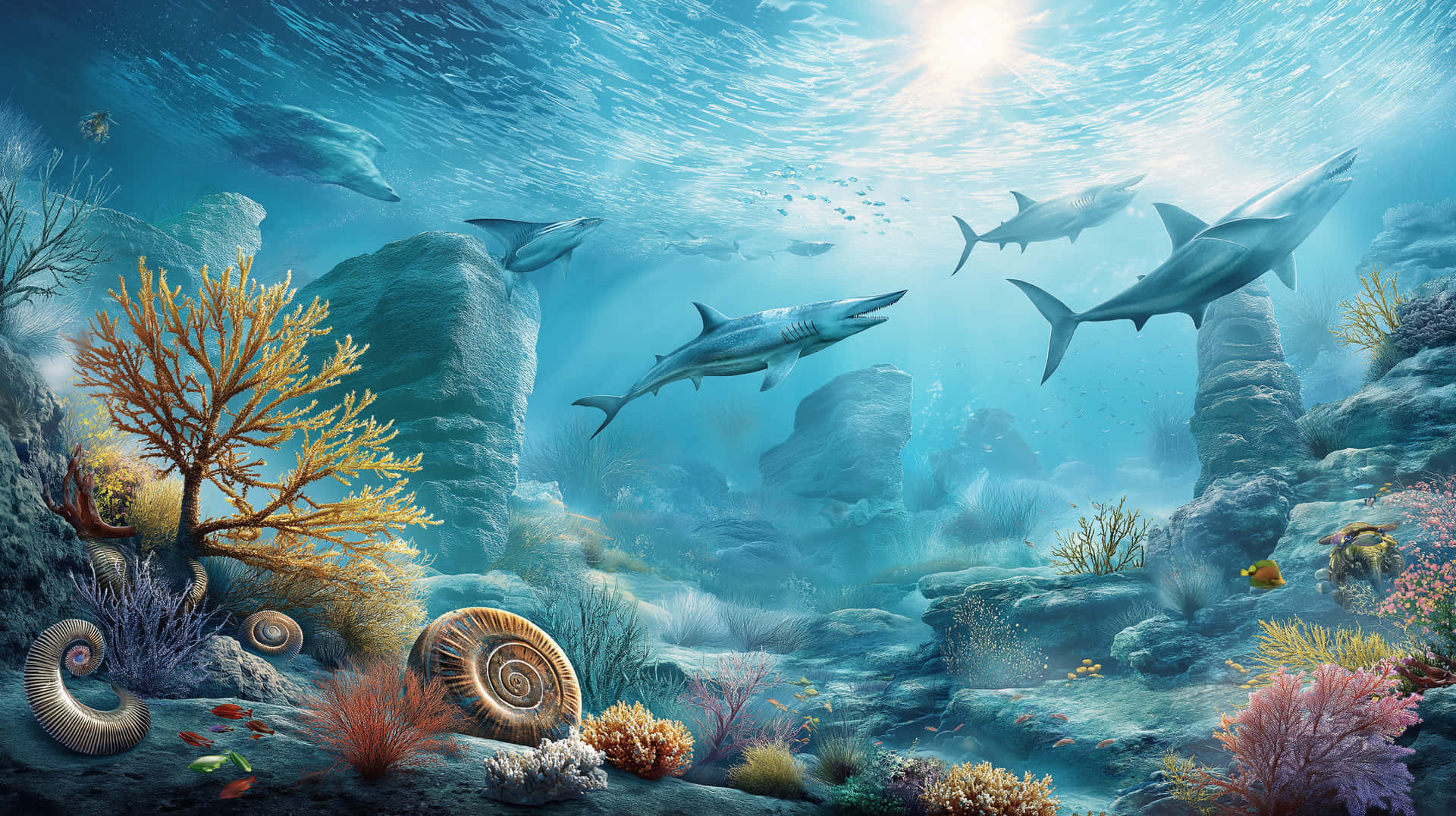 Prehistoric Ocean Wallpaper