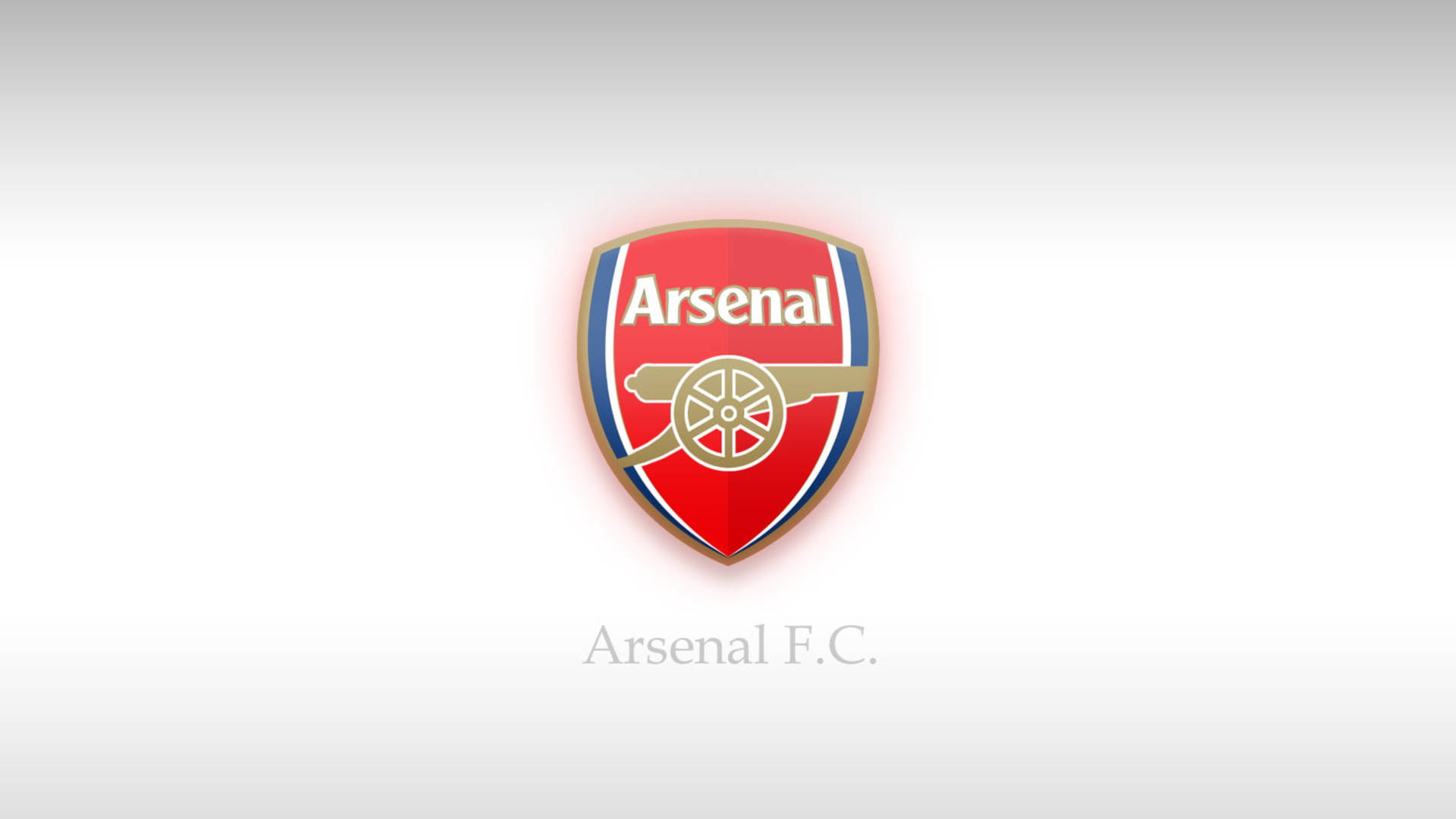 Premier League Arsenal Emblem In White Wallpaper