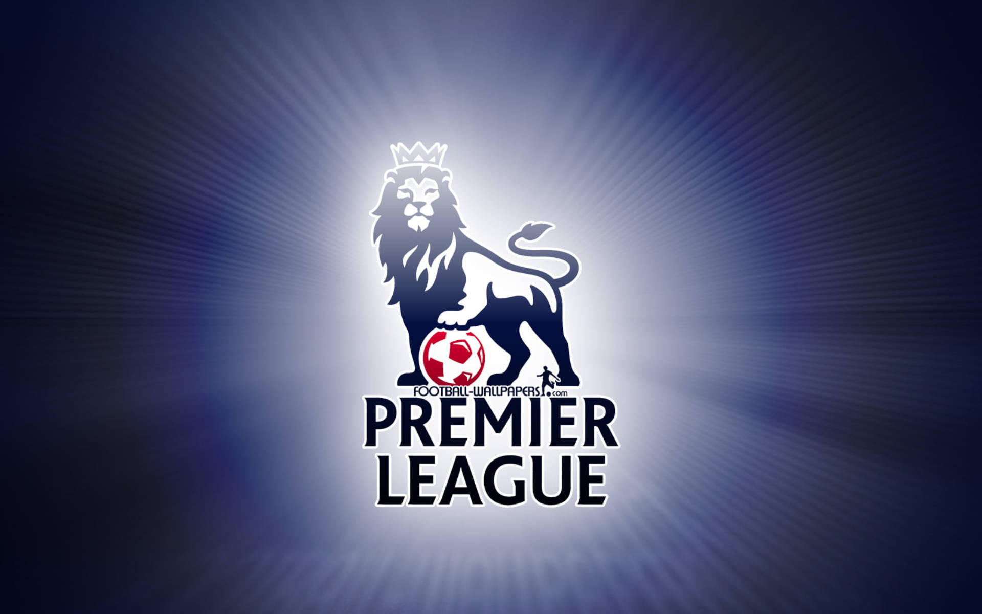 Premierleague Logotypen Mot Ljus Bakgrund. Wallpaper