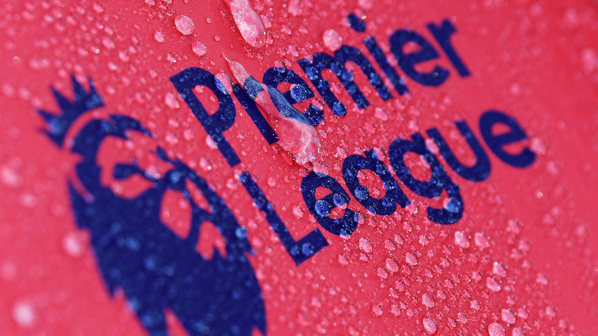 Premier League Logo With Water Droplets Wallpaper