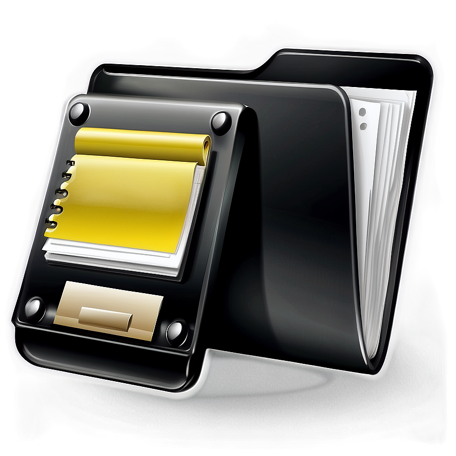 Premium Black Folder Design Png 98 PNG