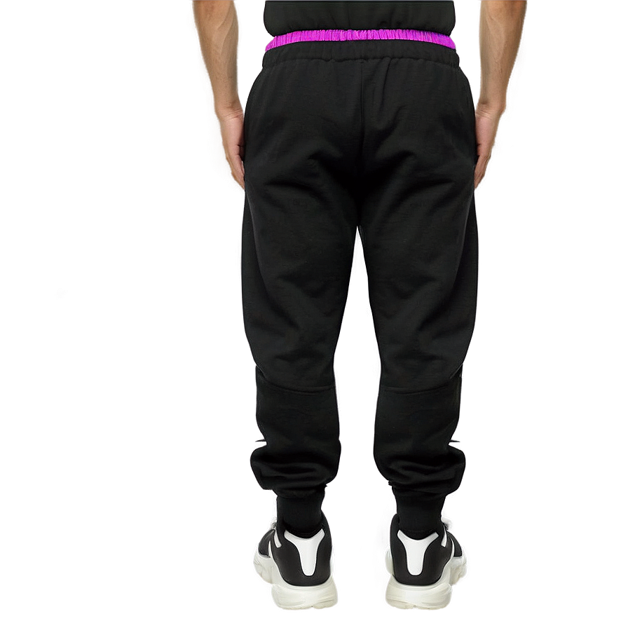 Premium Black Sweatpants Png 06132024 PNG