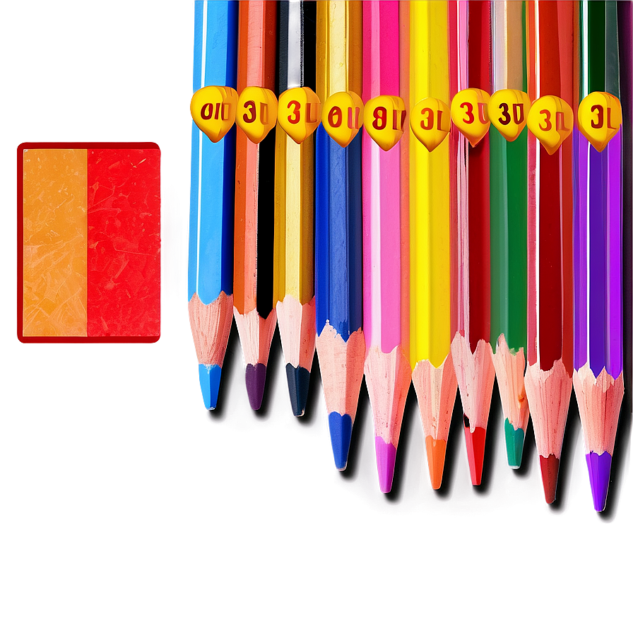 Premium Colored Pencils Png Smd PNG