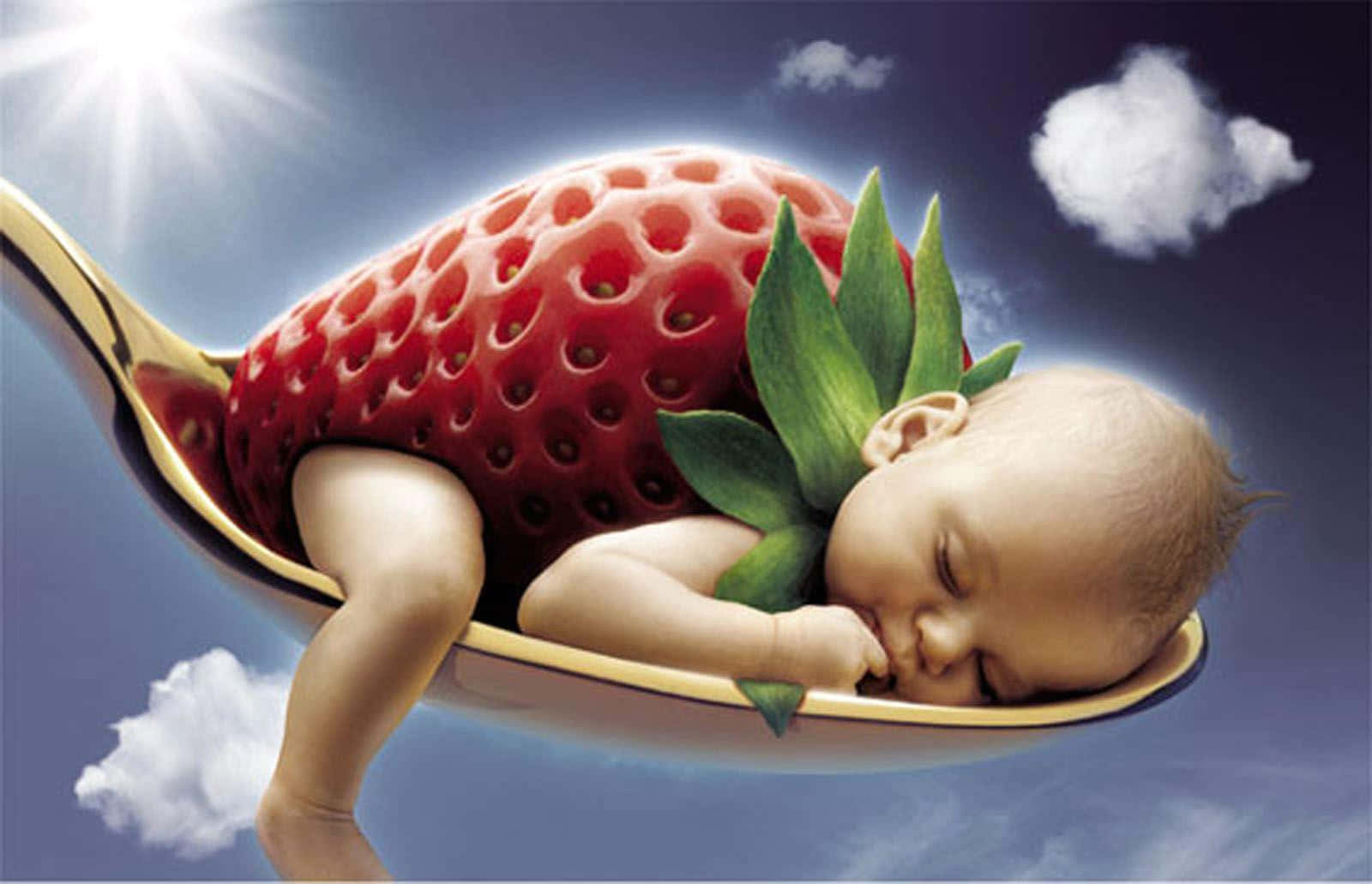 Preposterous Baby Photoshoot Wallpaper