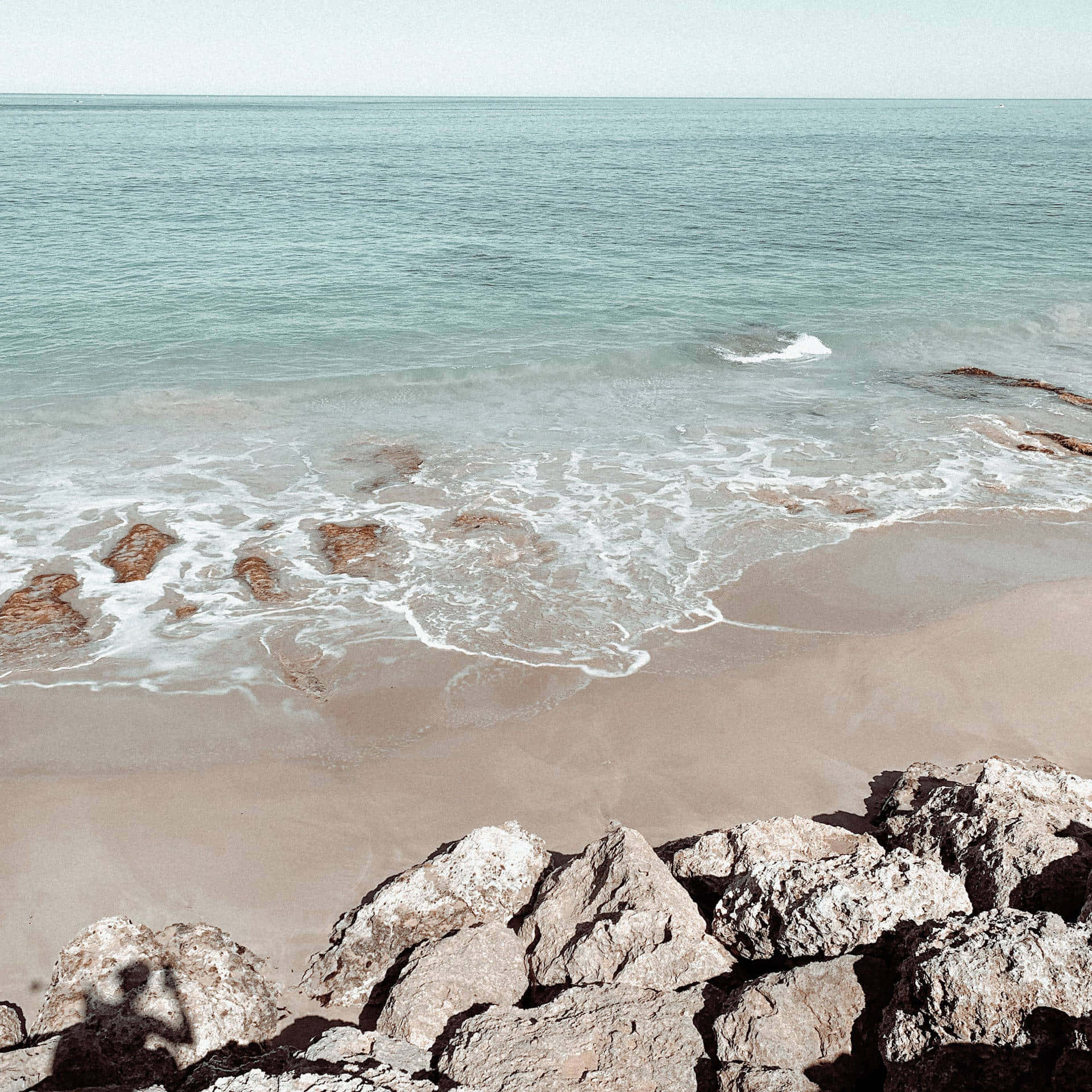 Esthétique Plage Préppy Vagues Fond d'écran