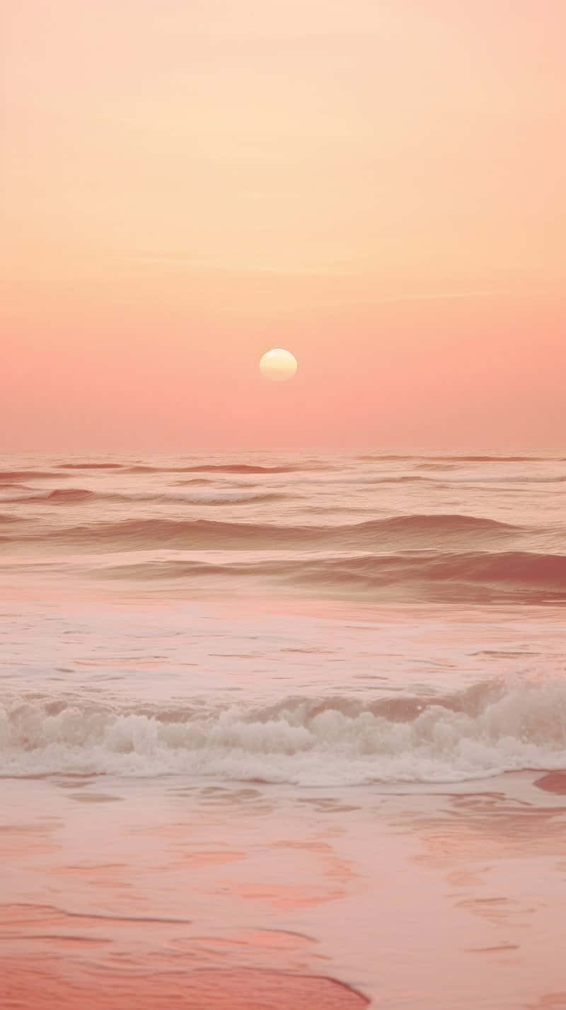 Esthétique De Coucher De Soleil À La Plage Preppy.jpg Fond d'écran