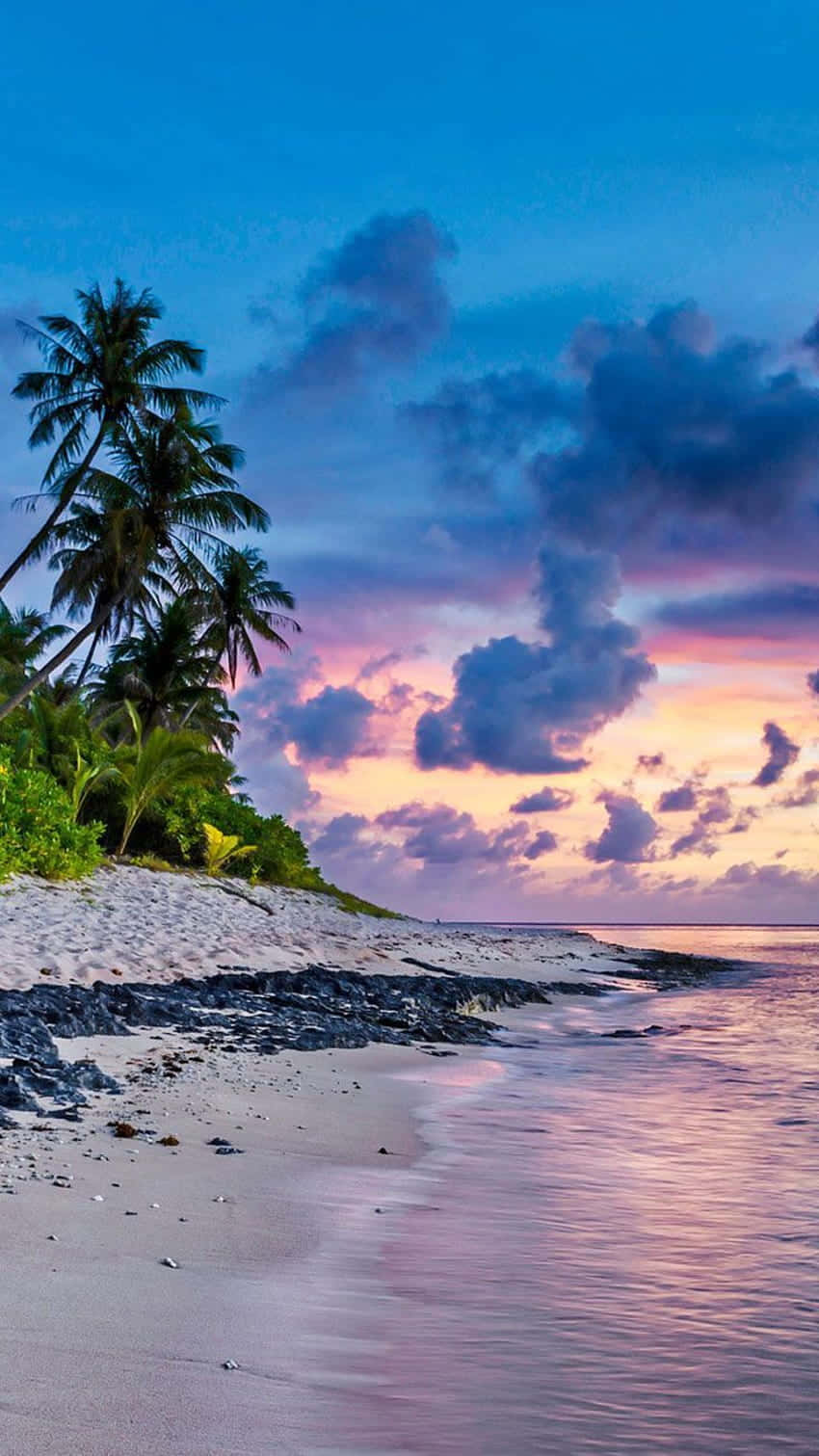 Paradise De Coucher De Soleil À La Plage Préppy.jpg Fond d'écran