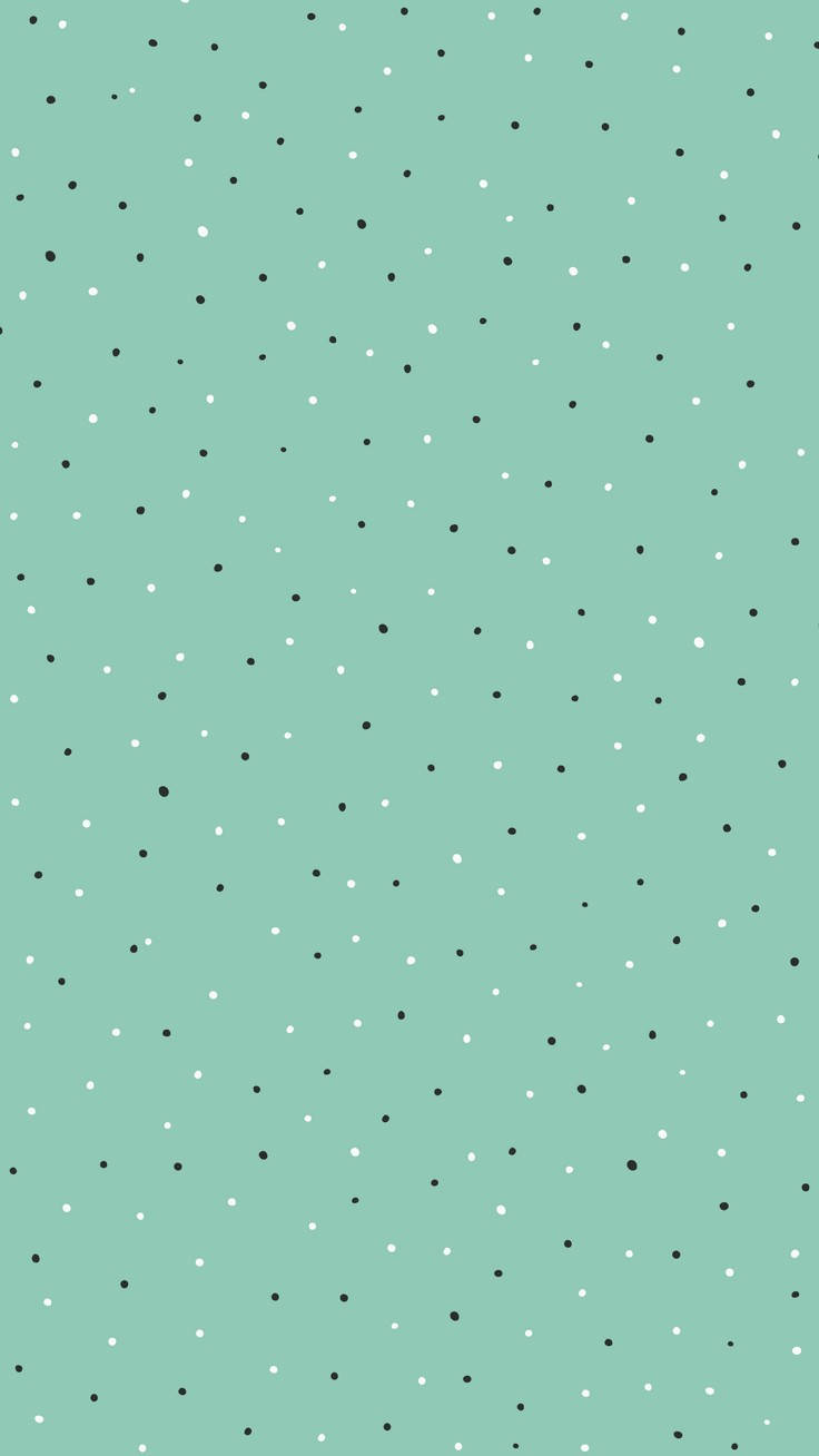 Preppy Green Dots Wallpaper