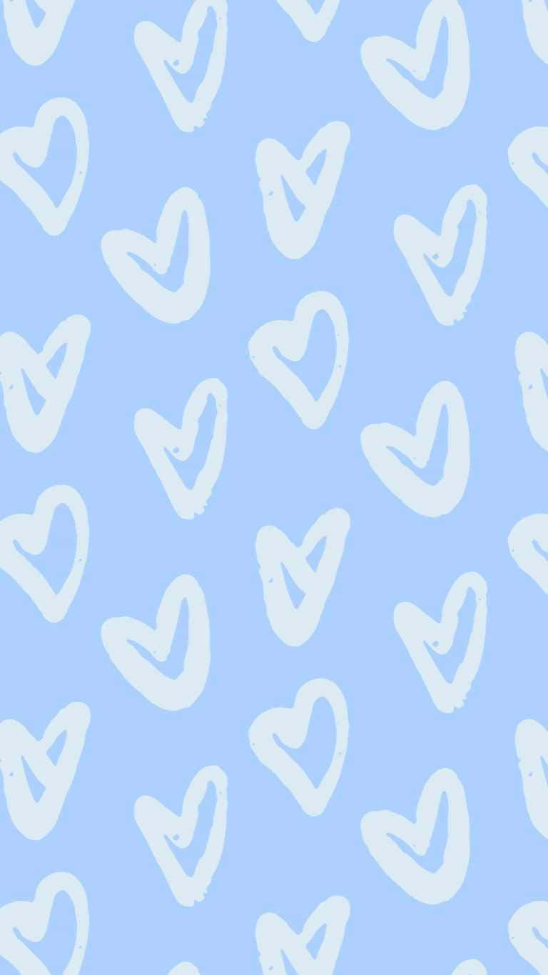 Preppy Heart Pattern Background Wallpaper