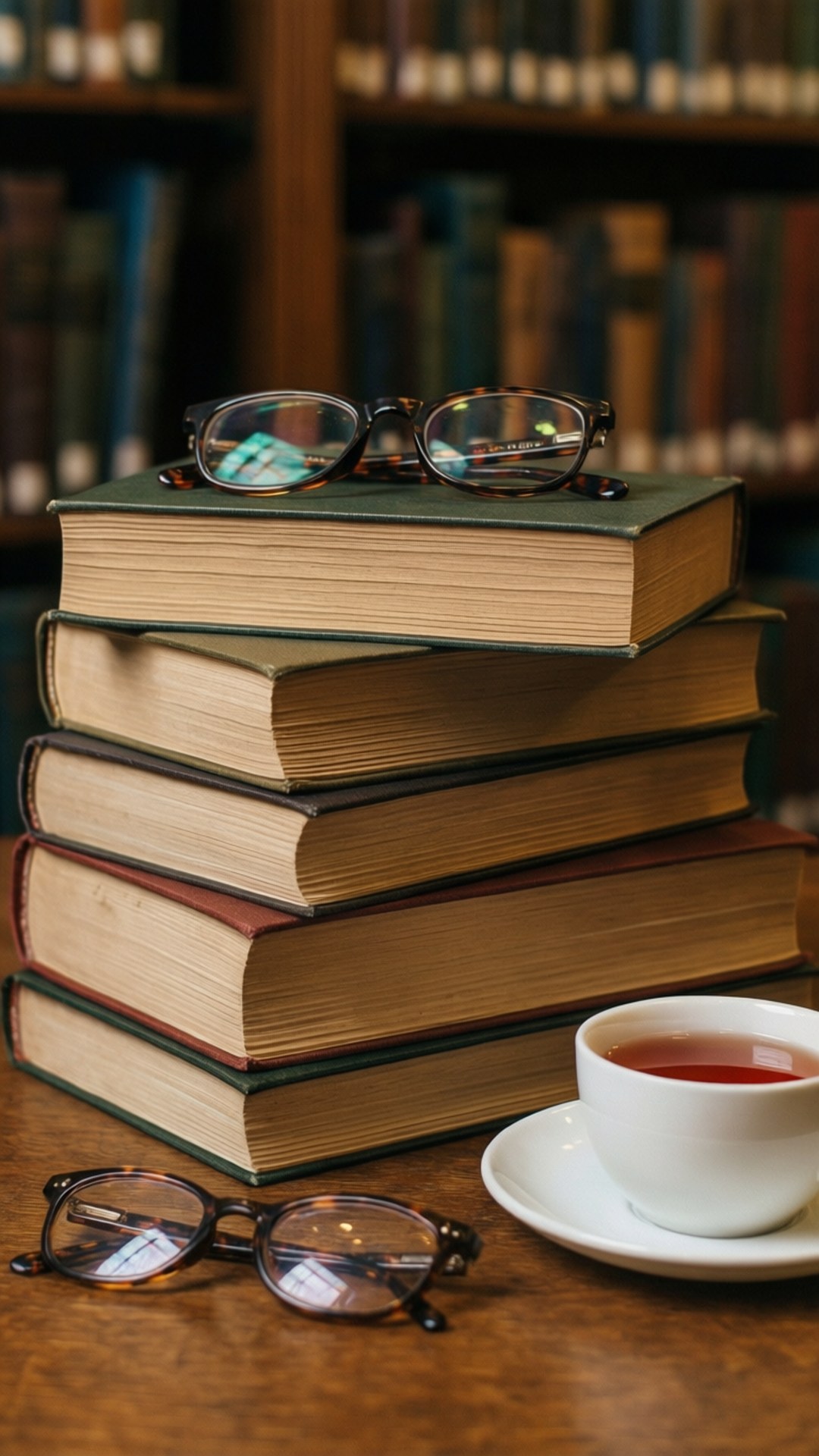 Preppy Library Stack Taustakuvat