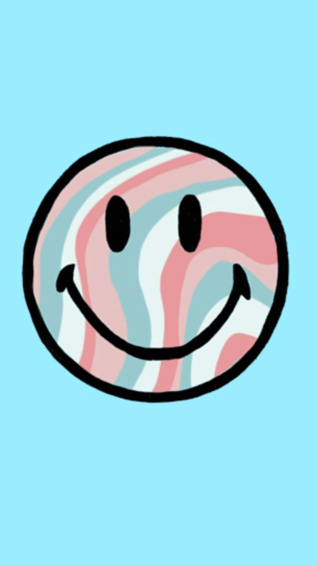 Download Preppy Pastel Smiley Face Aesthetic.jpg Wallpaper | Wallpapers.com