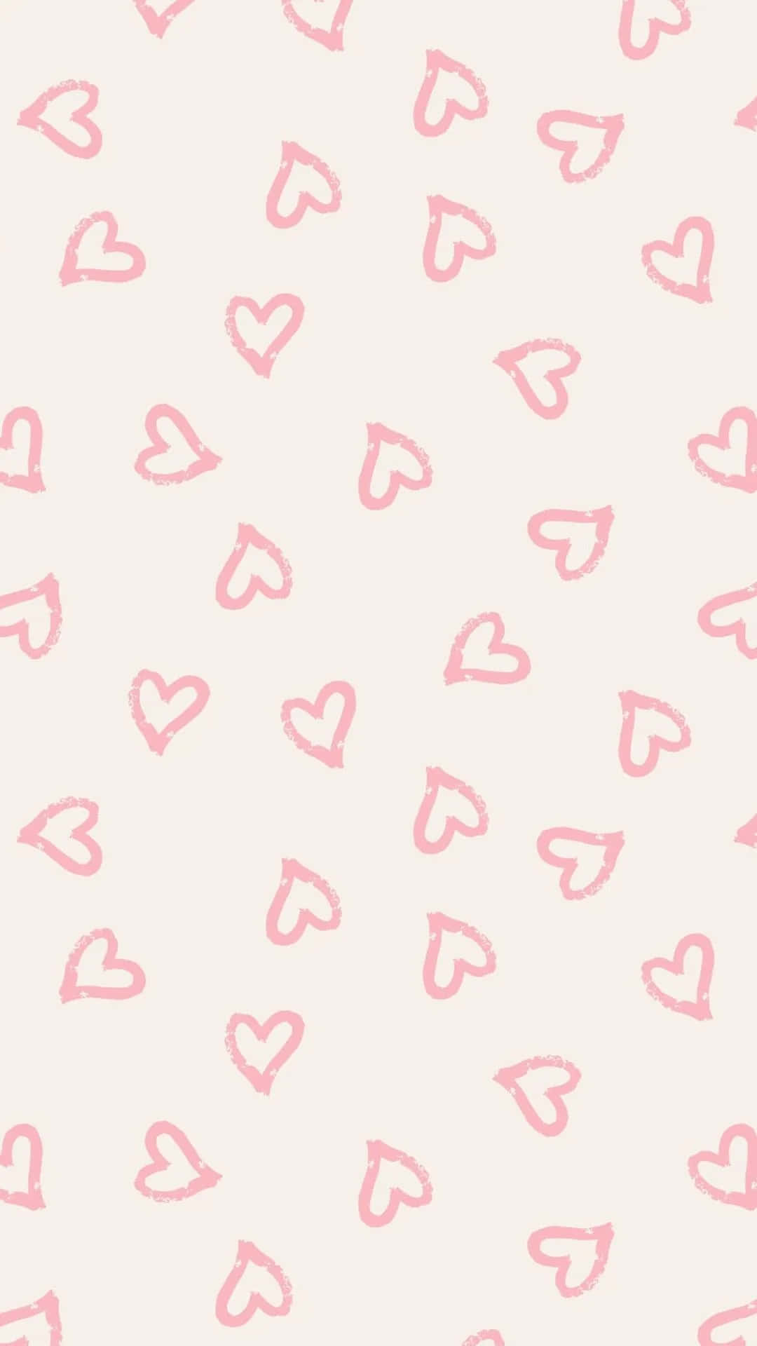 Preppy_ Pink_ Hearts_ Pattern Wallpaper