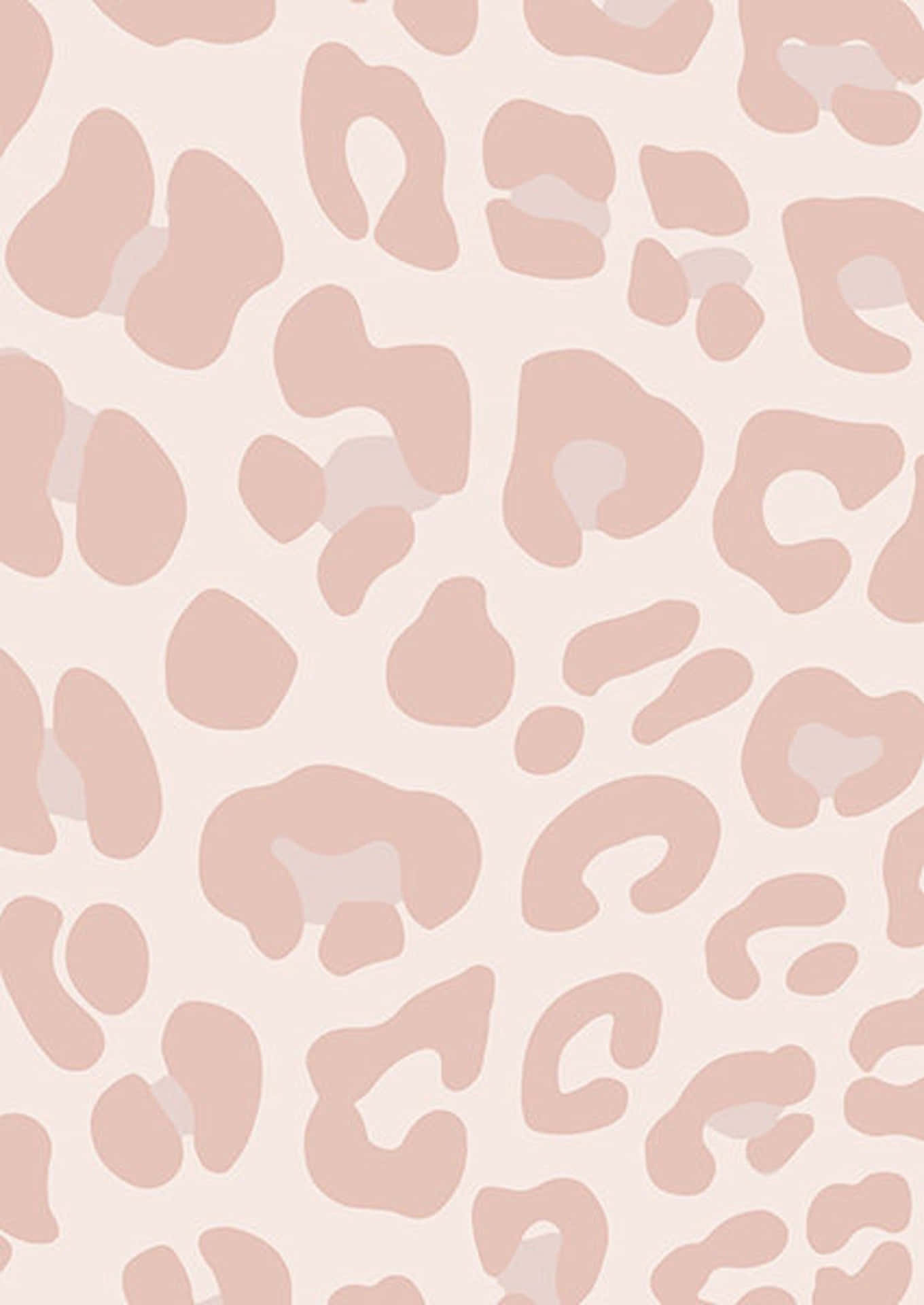 Preppy Pink Leopard Print Pattern Wallpaper