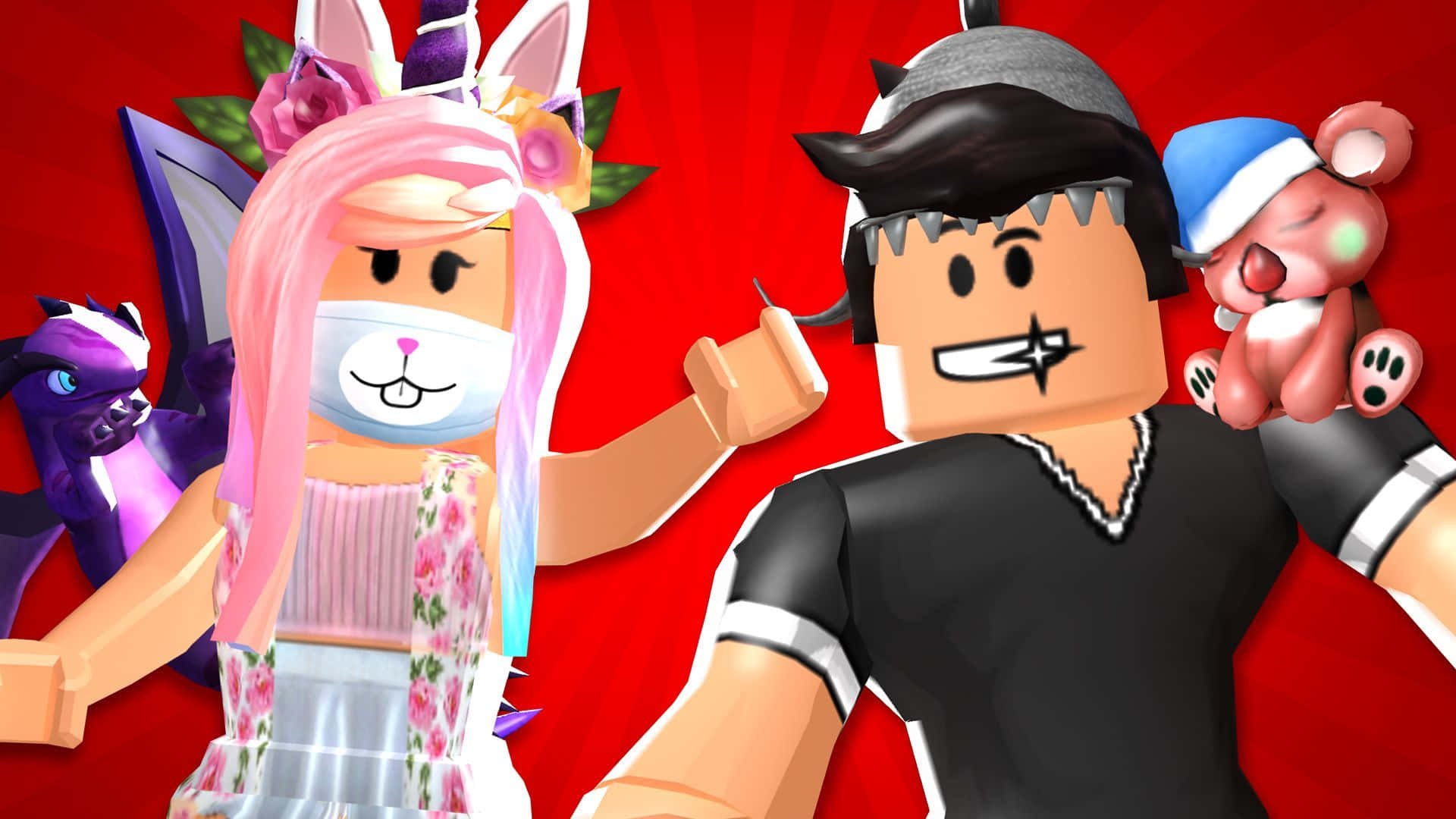 Preppy Roblox With Man Background