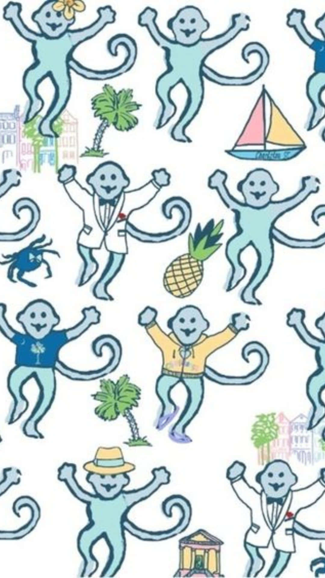 Download Preppy Roller Rabbit Pattern Wallpaper | Wallpapers.com