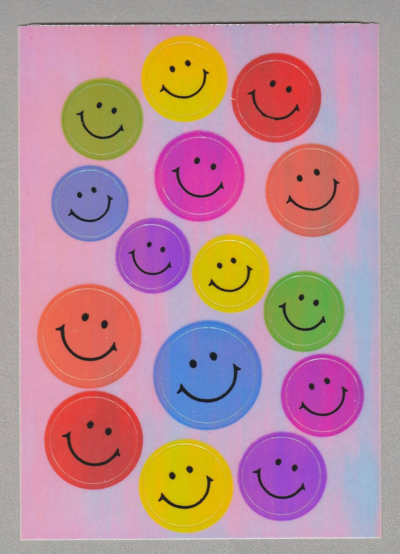 Preppy Smiley Face Colorful Frame Wallpaper