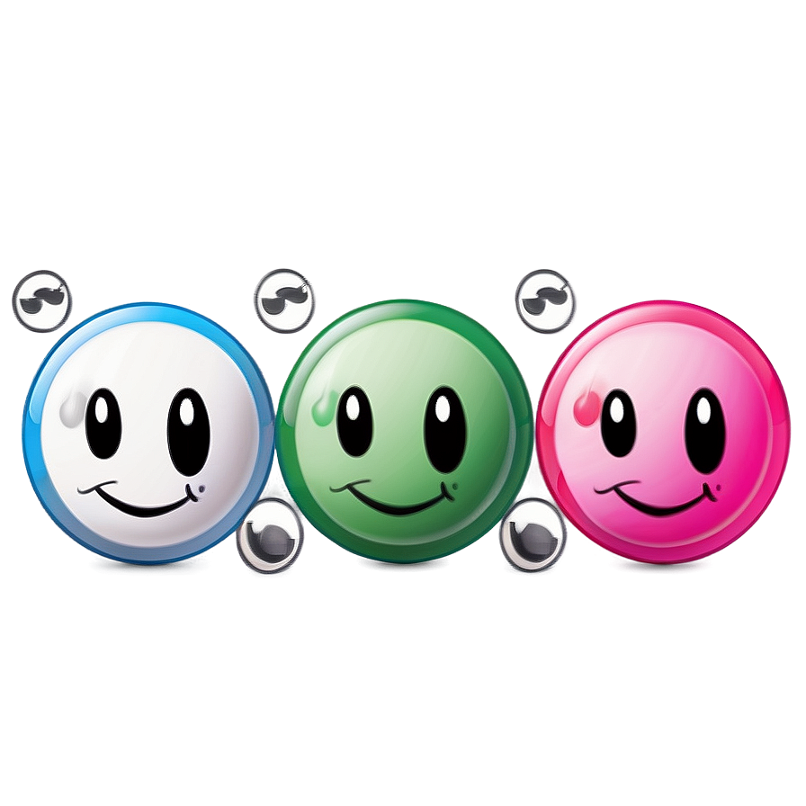 Preppy Smiley Face Emoji Png 06202024 PNG