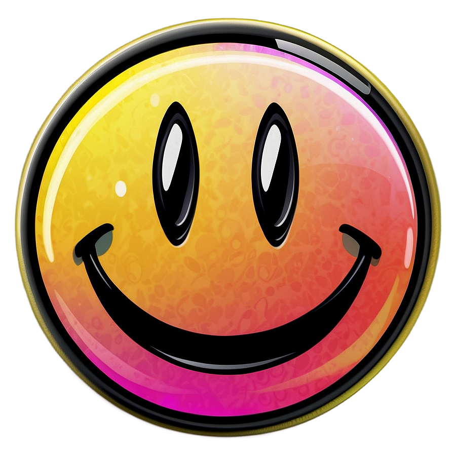 Preppy Smiley Face For Stickers Png 06202024 PNG