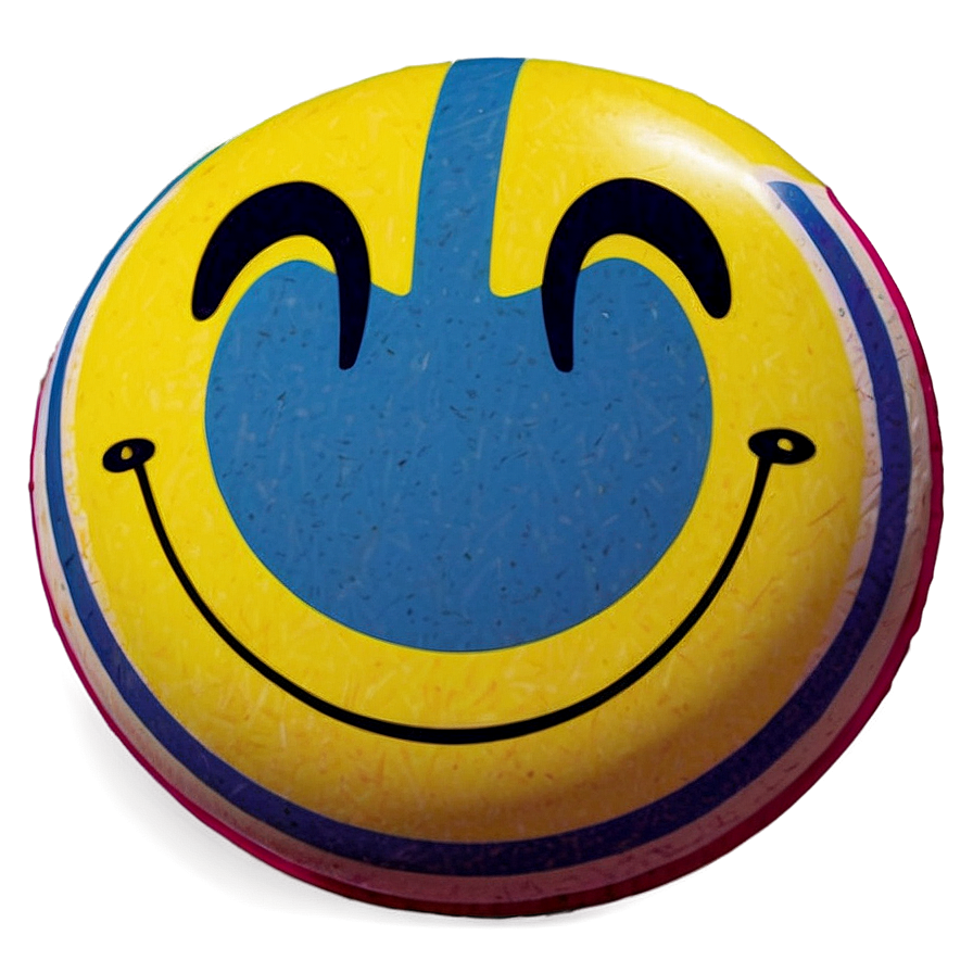 Preppy Smiley Face With Stripes Png 06202024 PNG