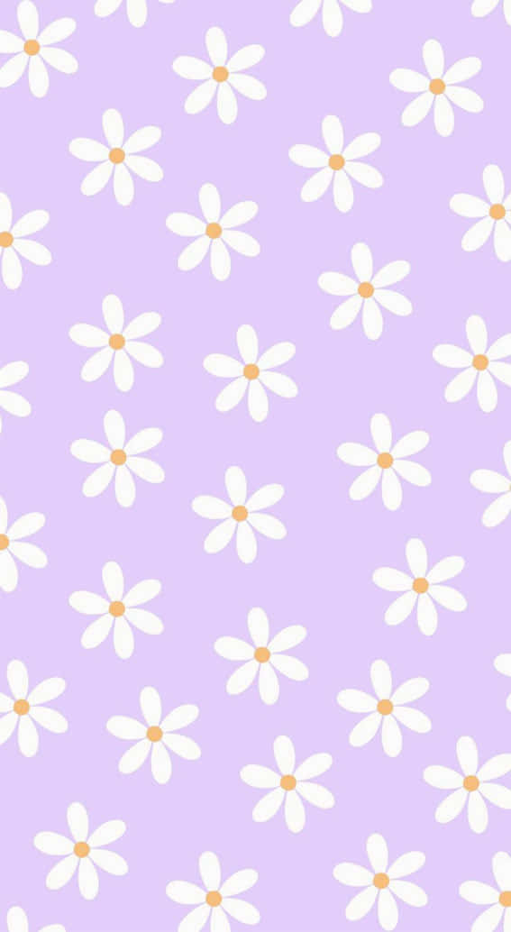 Download Preppy Spring Daisy Pattern Wallpaper | Wallpapers.com