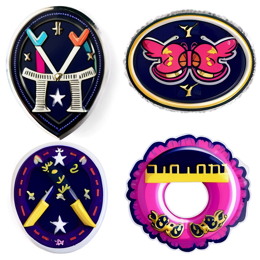 Preppy Stickers C PNG