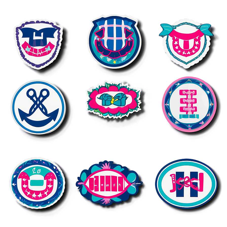 Preppy Stickers For Customization Png Hkv54 PNG