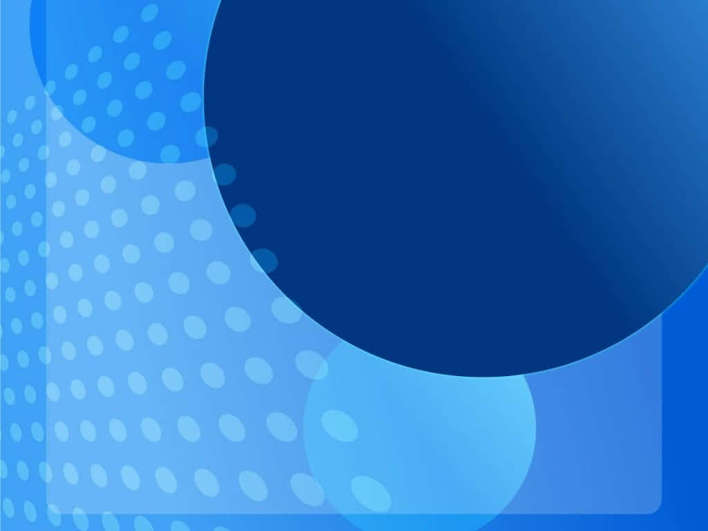 Blue Abstract Background With Circles And Dots