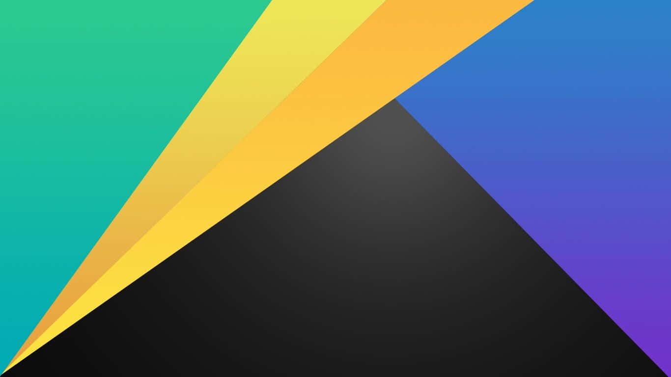 A Colorful Triangle With A Colorful Background