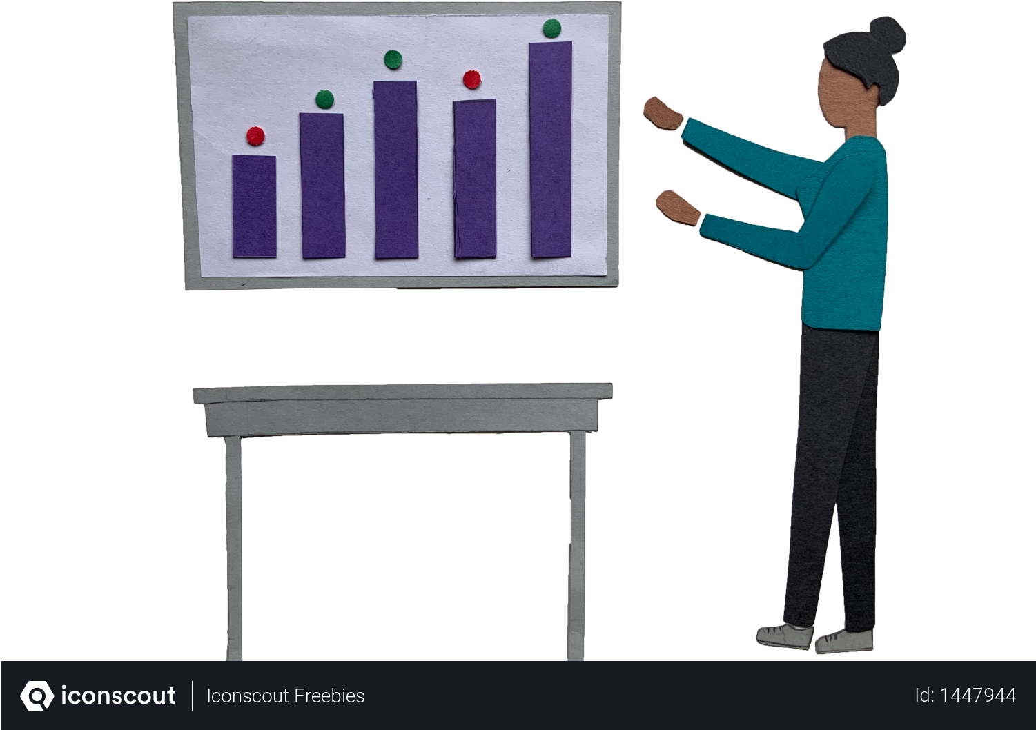 Presentation Bar Graph Analysis PNG