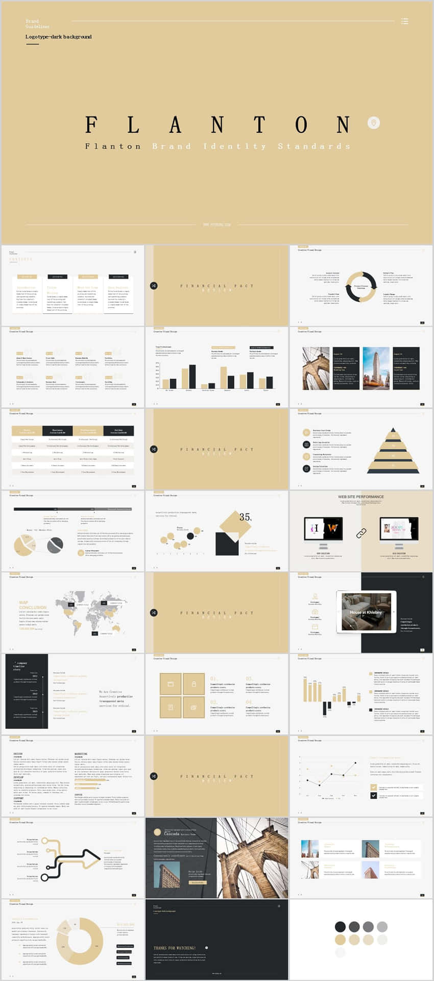 A Large Presentation Template With Many Different Colors And Designs