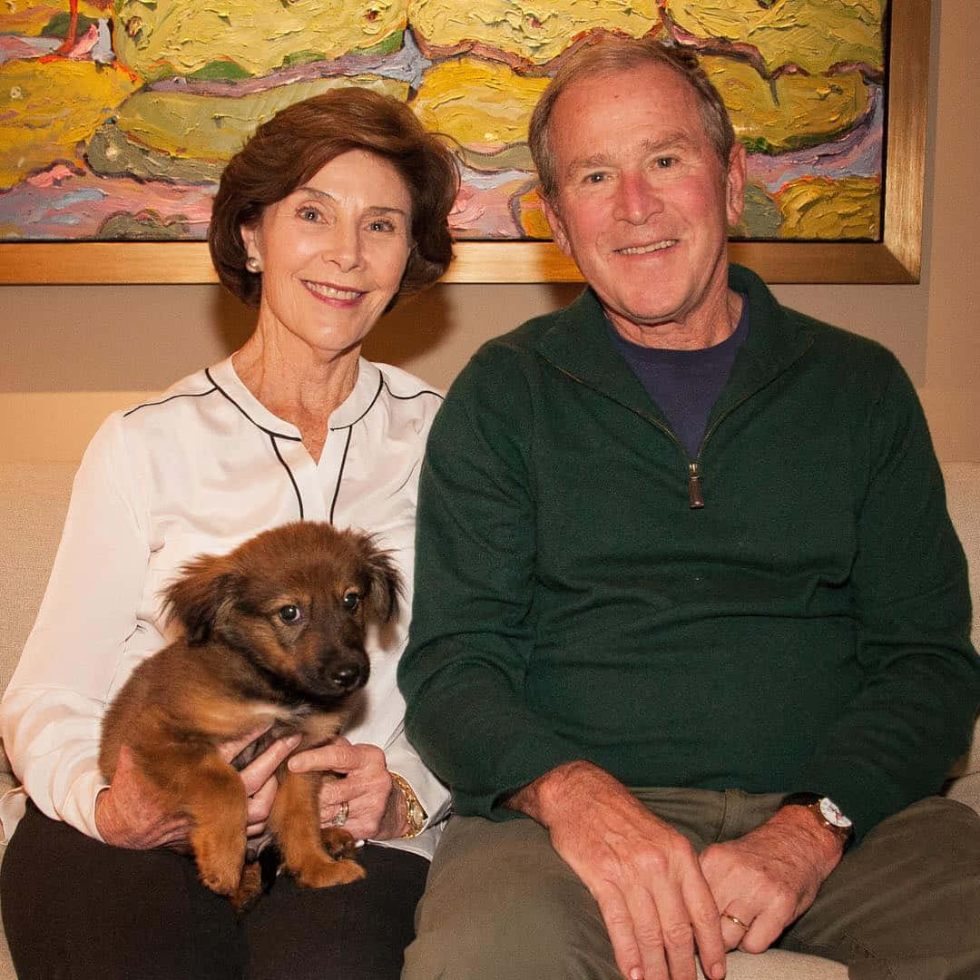 President George W. Bush And Laura Wallpaper