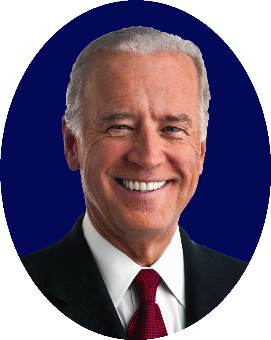President Joe Biden Portrait PNG