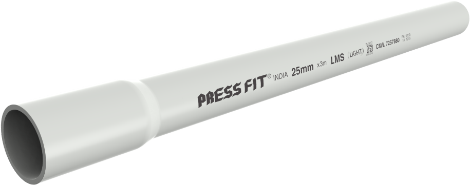 Press Fit P V C Pipe25mm L M S Product PNG