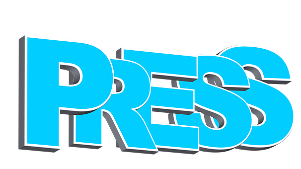 Press3 D Text Graphic PNG