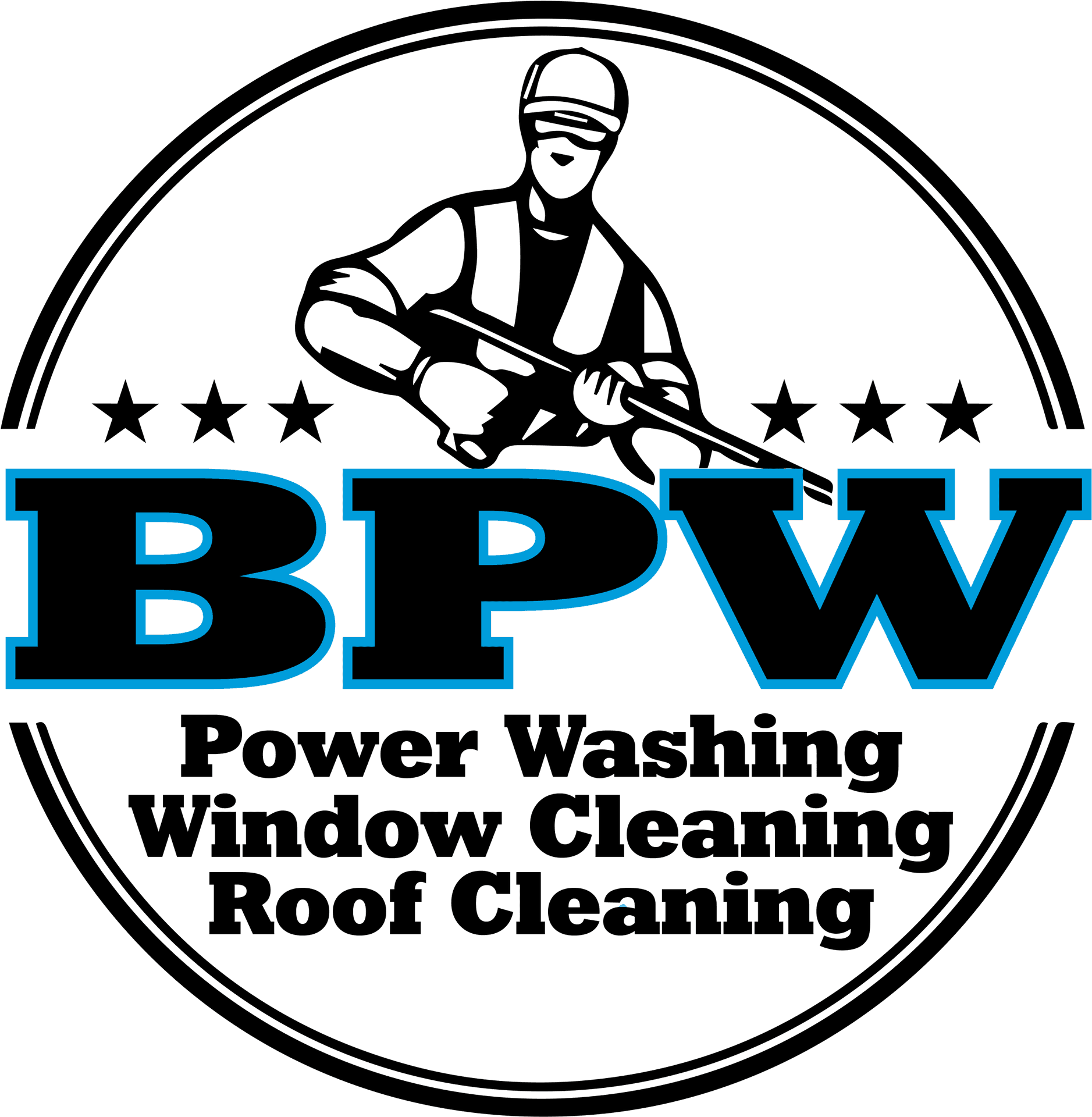 Pressure Washing Service Logo PNG