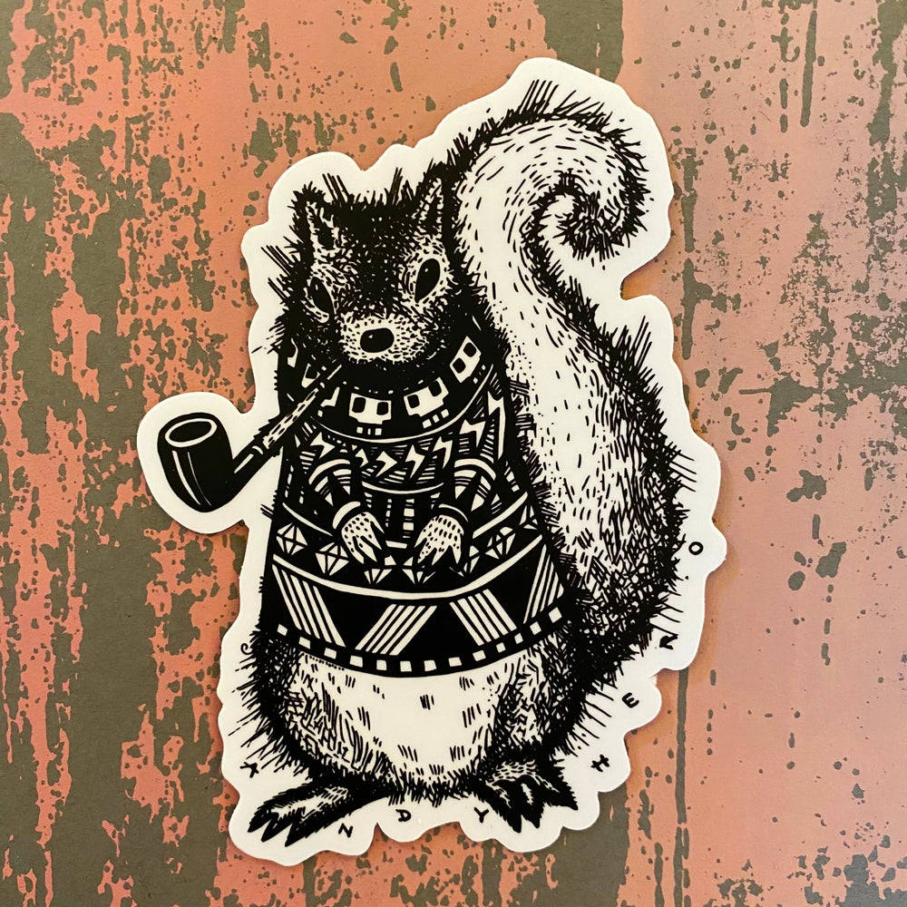Pretentious Squirrel On Wood Wallpaper