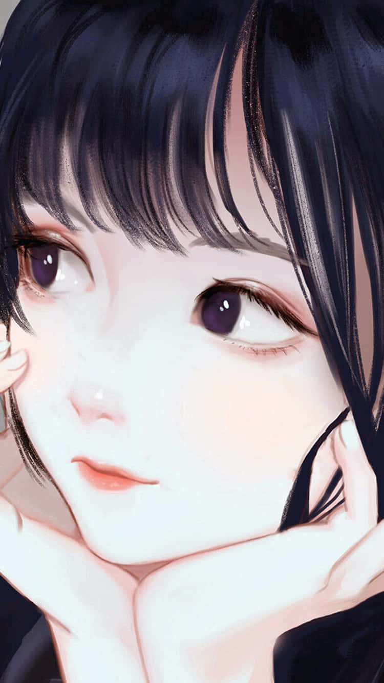 Pretty Anime Girl Background