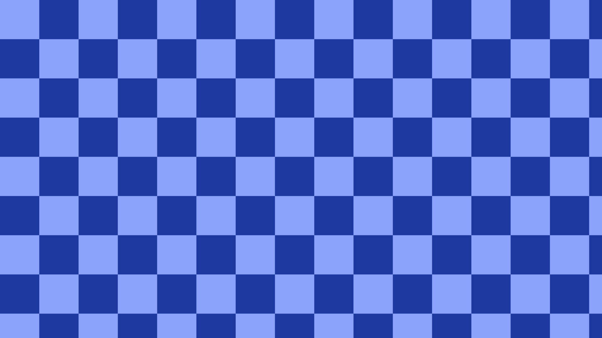 Pretty Blue Checkered Pattern Illustration Wallpaper