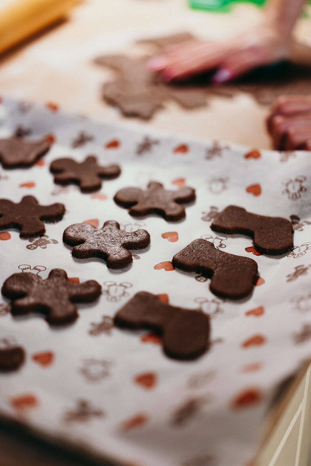 Smukke julet yummy gingerbread cookies Wallpaper