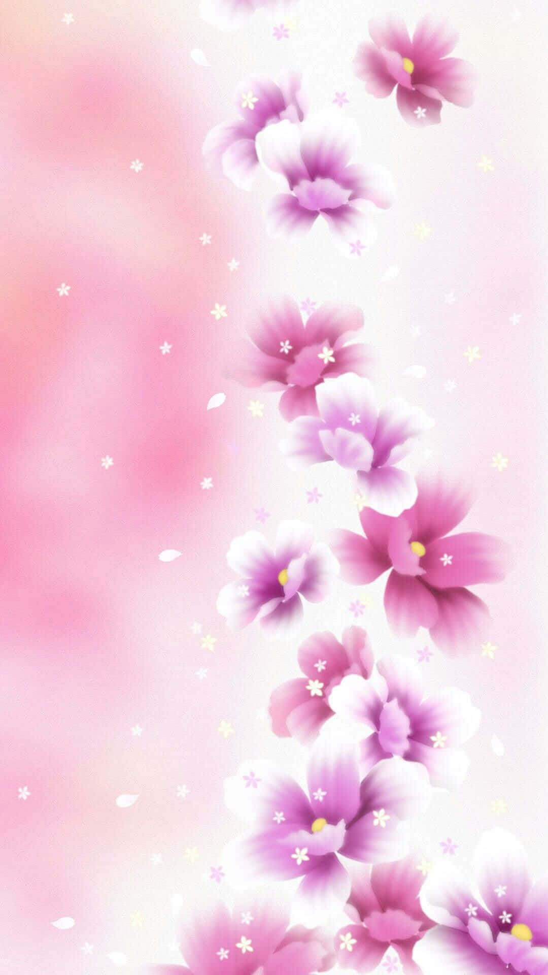 Rosablumen Hintergrundbild - Hintergrundbilder Für Android Wallpaper