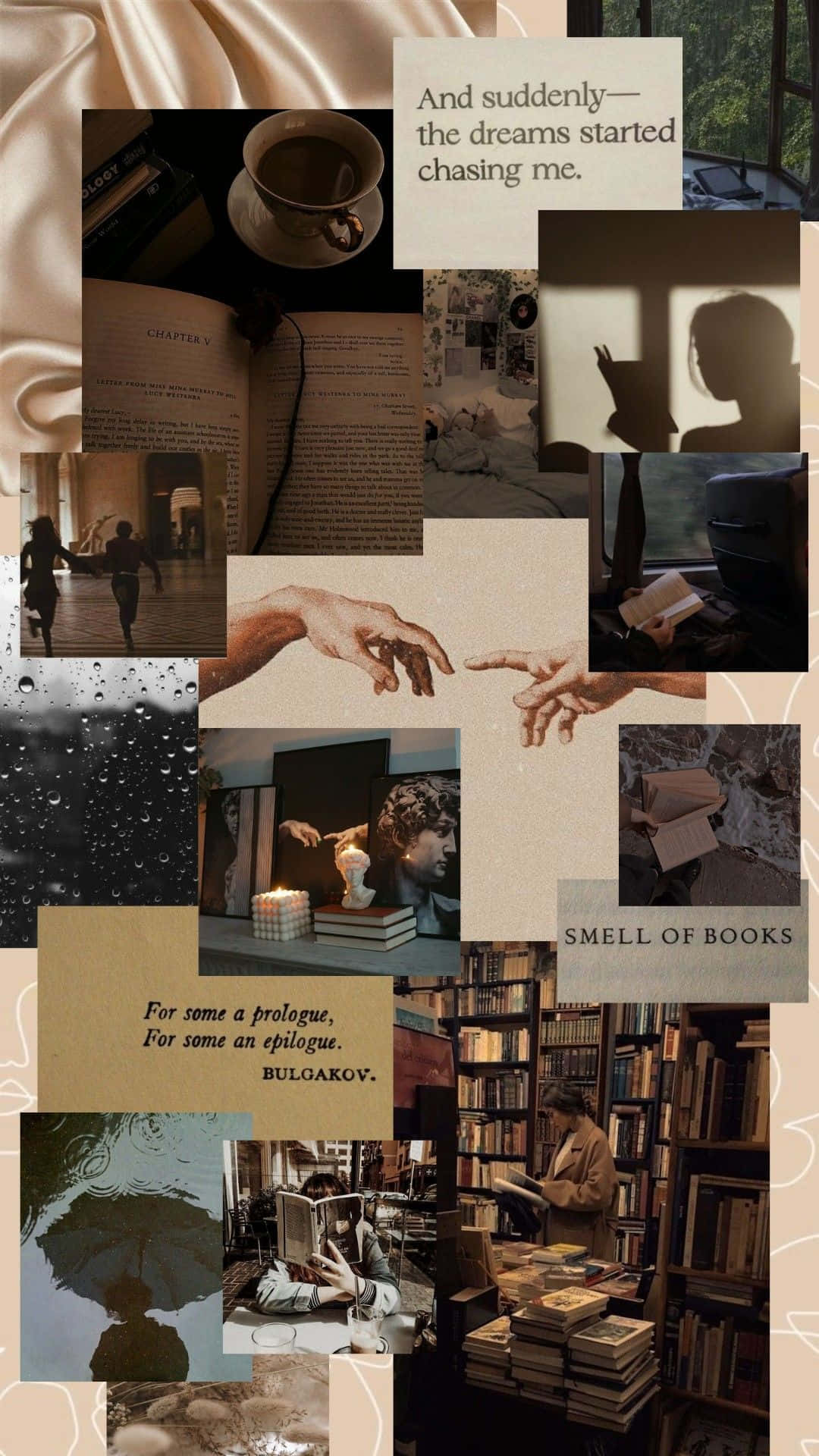 Download A Collage Of Pictures Of Books And People | Wallpapers.com