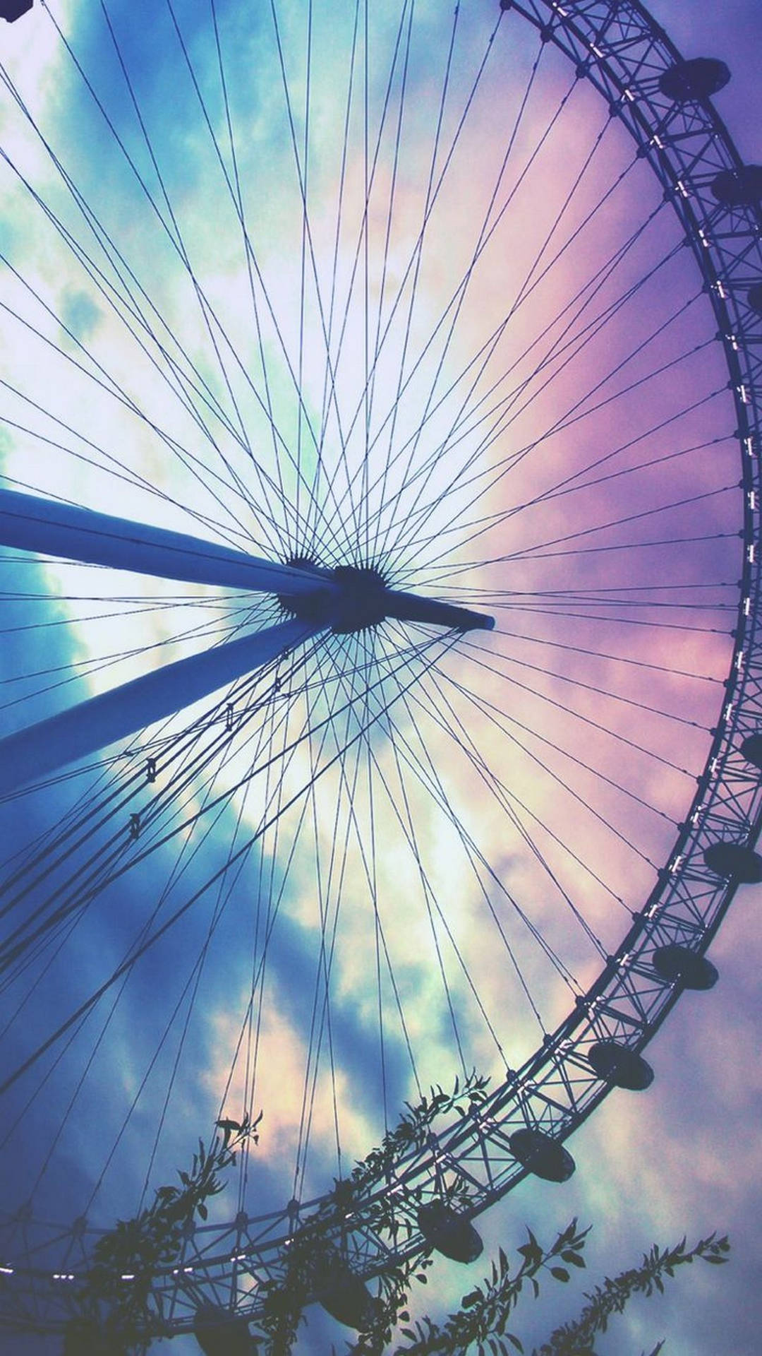 Pretty Ferris Wheel Photo Wallpaper