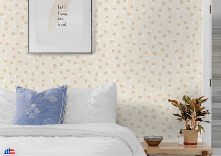 Elegant FSC Certified Bedroom Interior Wallpaper