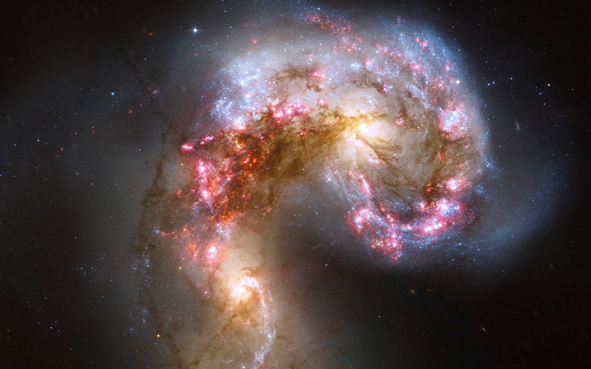 Pretty Galaxy Cluster Wallpaper