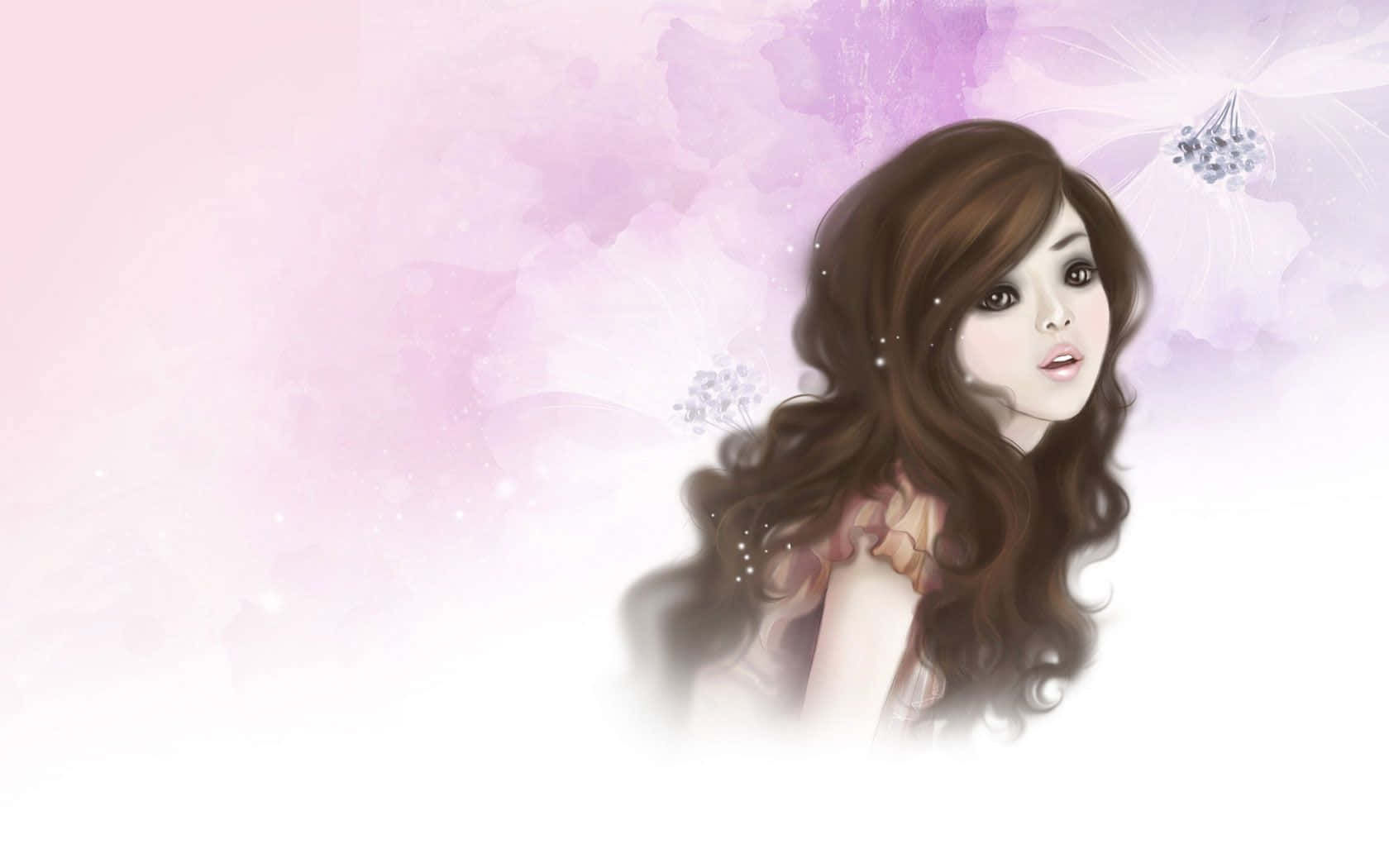Pretty Girl Digital Painting Picture