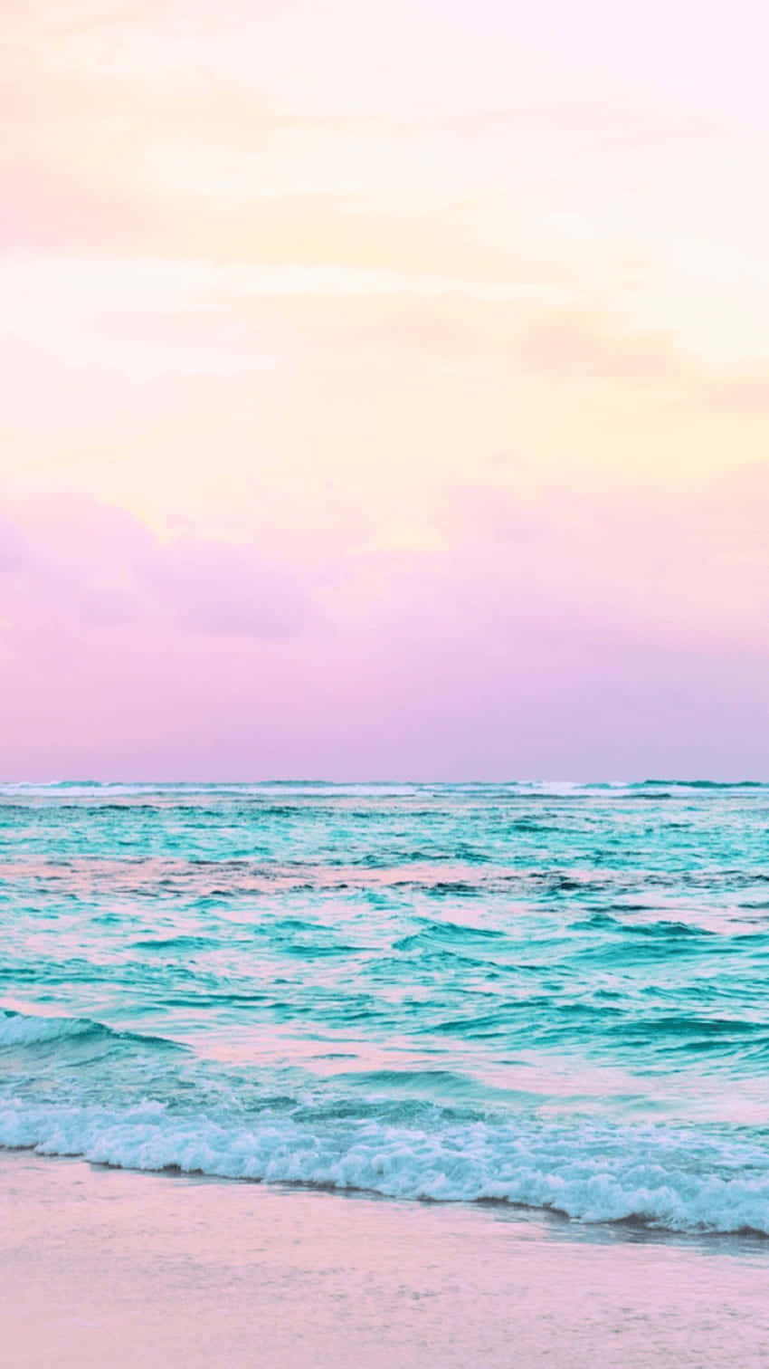 Hierist Ein Blick Auf Natürliche Schönheit Mit Einer Ansicht Eines Hübschen Ozeans. Wallpaper