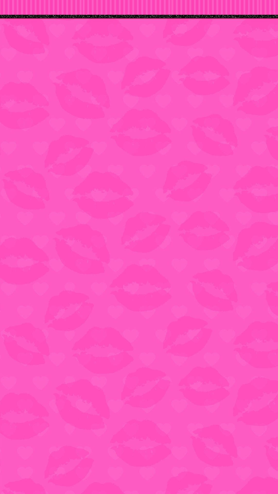 Søde Telefon Pink Kiss Marks Wallpaper
