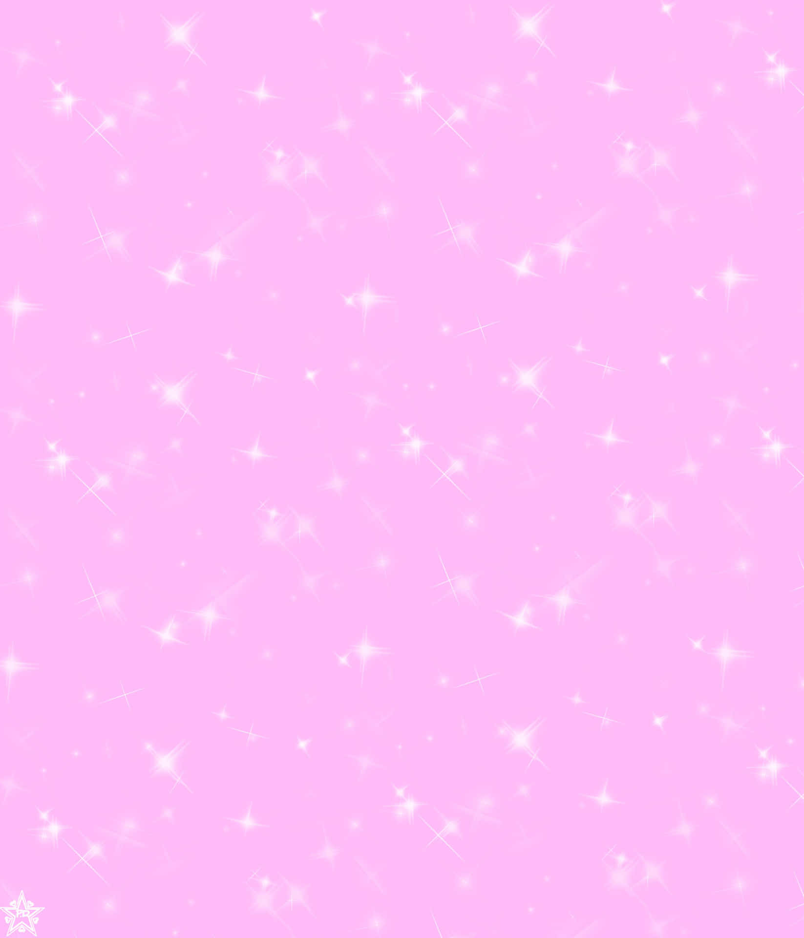 A Pink Background With Stars On It